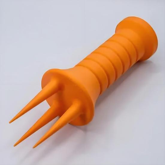 Handheld Soil Aerator 3-Spike Soil Loosening Tool Manual Mini Soil Aerator for Houseplants Small Flower Beds Vegetable Patches