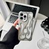 Neue 3D-Flammenmuster-Handyhülle für iPhone 16 15 13 12 11 14 ProMax Plus Modische Hohl-Schlank Stoßfeste Schutzhülle Weiches Cover