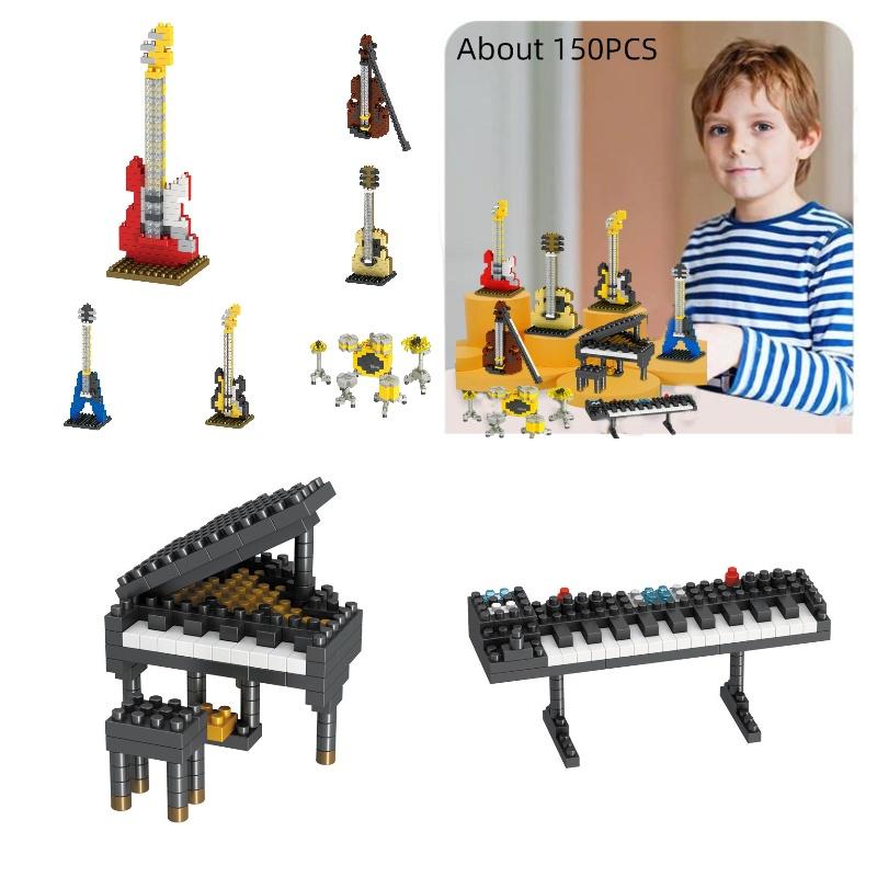 Brickpals Music Series Compatible Piano And Guitar Set For Kids