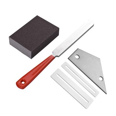 Guitar Luthier Tool Kit  1pc Stainless Steel Guitar Fret File + 2pcs Fingerboard Guard + 1pc Guitar