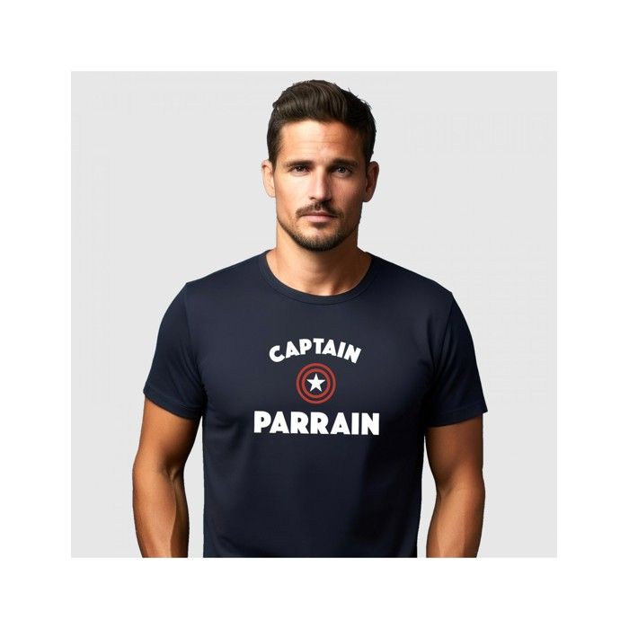ENKR - TSHIRT HOMME CAPTAIN PARRAIN BLEU L