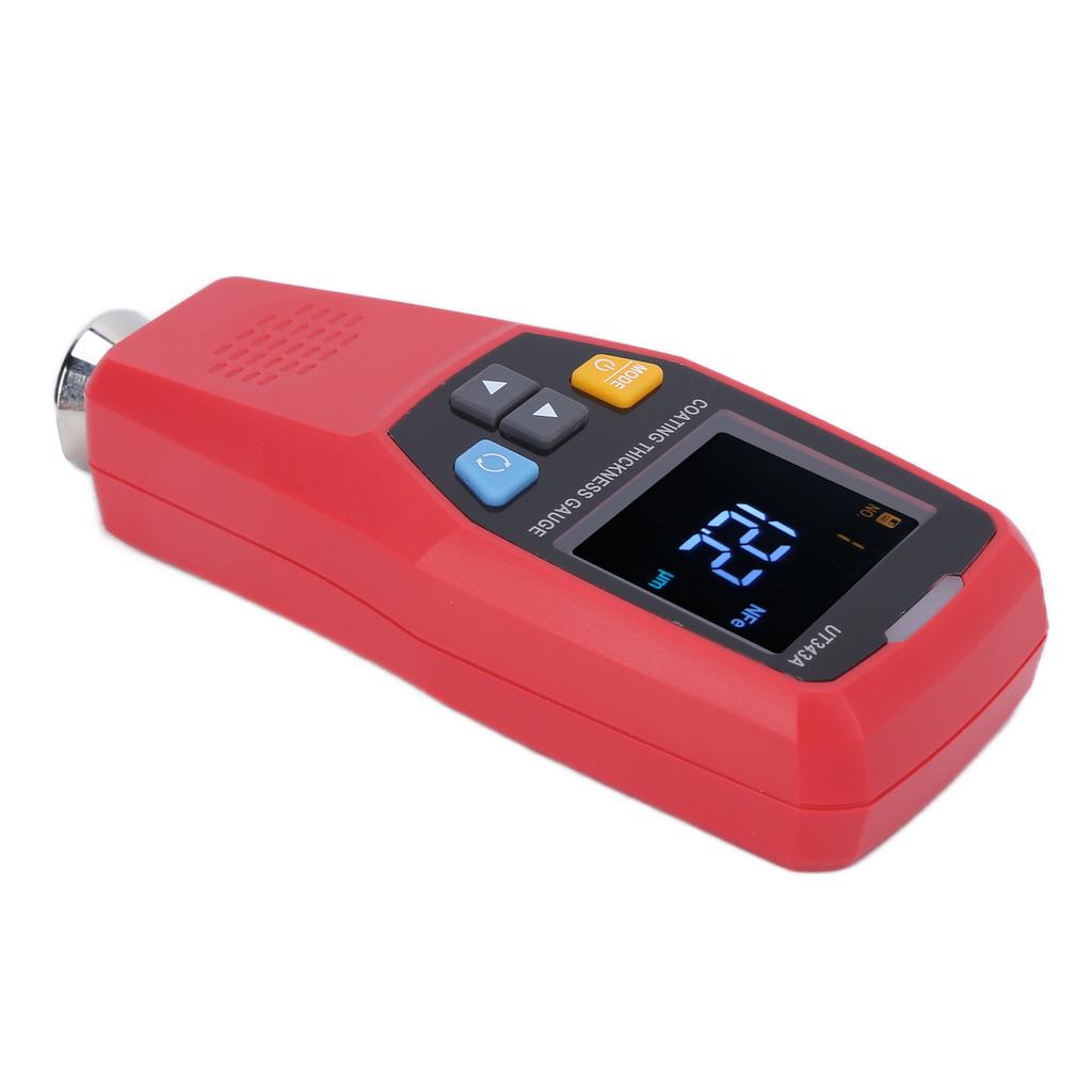 Miernik grubości powłoki UT343A Ręczny miernik grubości lakieru samochodowego z kolorowym wyświetlaczem EBTN
