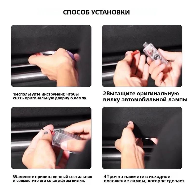 2Pcs LED Car Door logo Projector Lamp Welcome Light For BMW M Emblem E46 E36 E34 F10 E90 F30 E60 F30 E53 E30 E92 E87