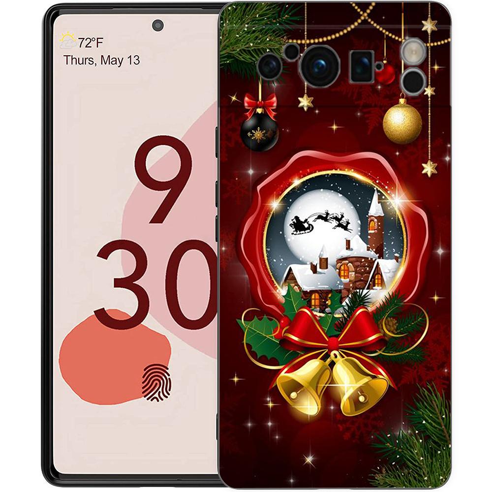 

Snow Merry Christmas Phone Case Cover for Google Pixel 8 7 6 7A 6A Pro 5G Shockproof Silicone Soft 9 Pro XL 8 Pro 5G Shell Bags for Pixel 7 Pro 5G