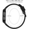 BUREI Women's Analog Quartz Watch Waterproof Date Slim Luminous Silicone Band Casual Business Black/White