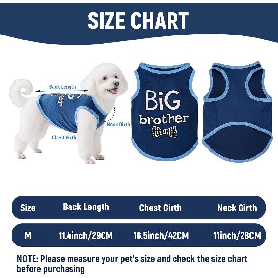 4 Pack Dog Shirts Cute Printed Clothes Sleeveless Summer Puppy Clothes for Small Medium Dogs Cats Holiday Apparel