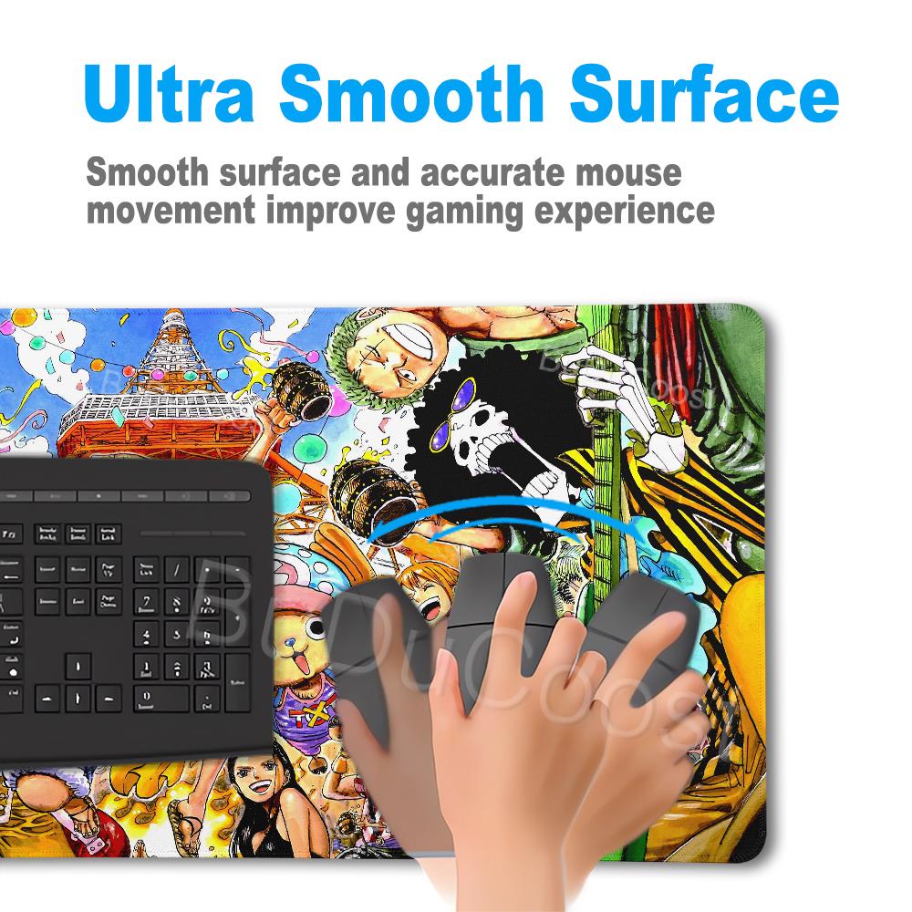 Anime Gamer Keyboard MouseMat One P-Piece Gaming Mouse Pad Speed Rubber Computer Extended Desk Mat PC E-Sports Mousepad Carpet