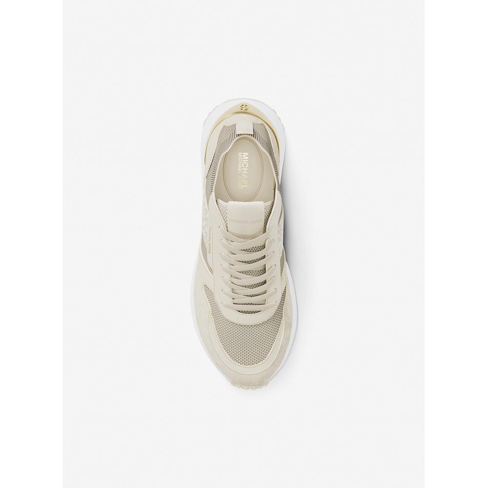 Michael Kors Jesse Mix Media Sneaker 49s6jsfs6d141 Cream