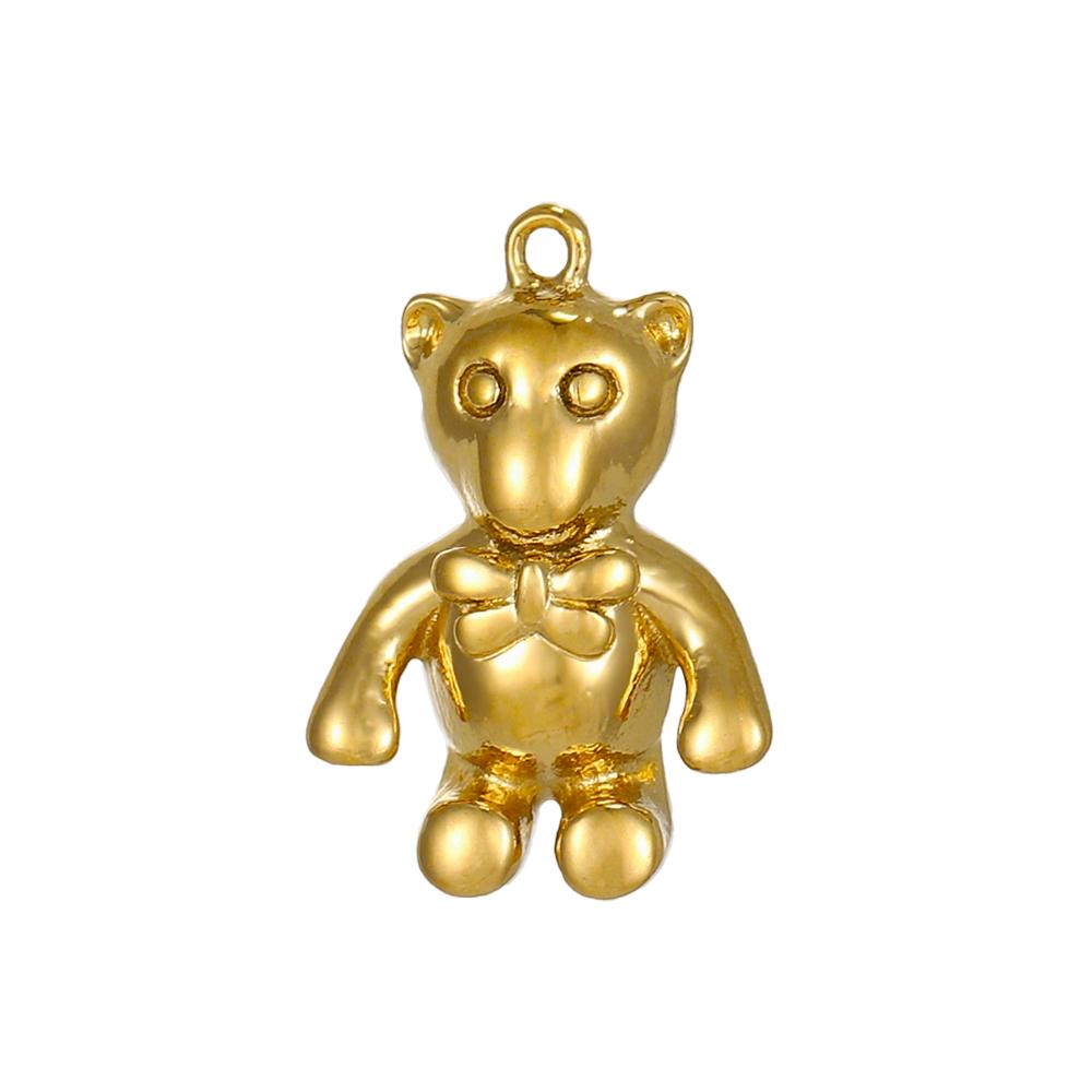 CARLIDANA Stainless Steel Gold Plated Animal Giraffe Charm Bubble Dog Monkey Rabbit Horse DIY Accessories Jewelry Necklace