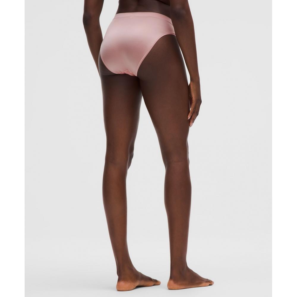 Lululemon Satin Extra High Rise Bikini Underwear Mink Berry
