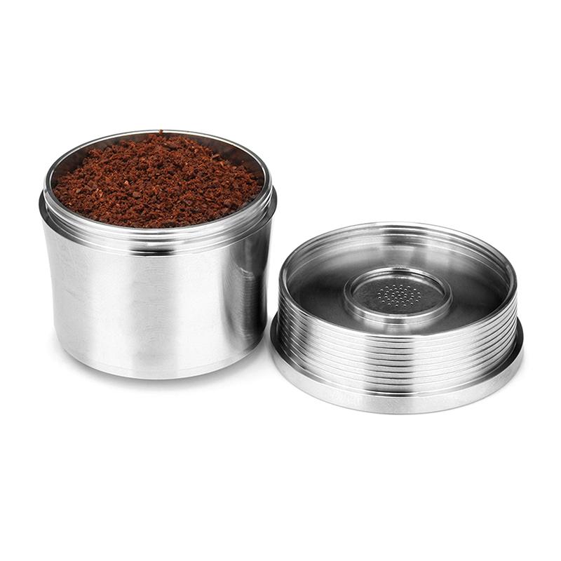 Icafilas Stainless Steel Reusable Illy Coffee Filter Tamper Set Refillable Capsules Pod Tamper For Illy X9 X8 X7.1 Y5 Y3 Y1.1