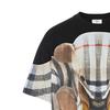 Burberry Daryl Check Thomas Bear Cotton Tee Black 80495681