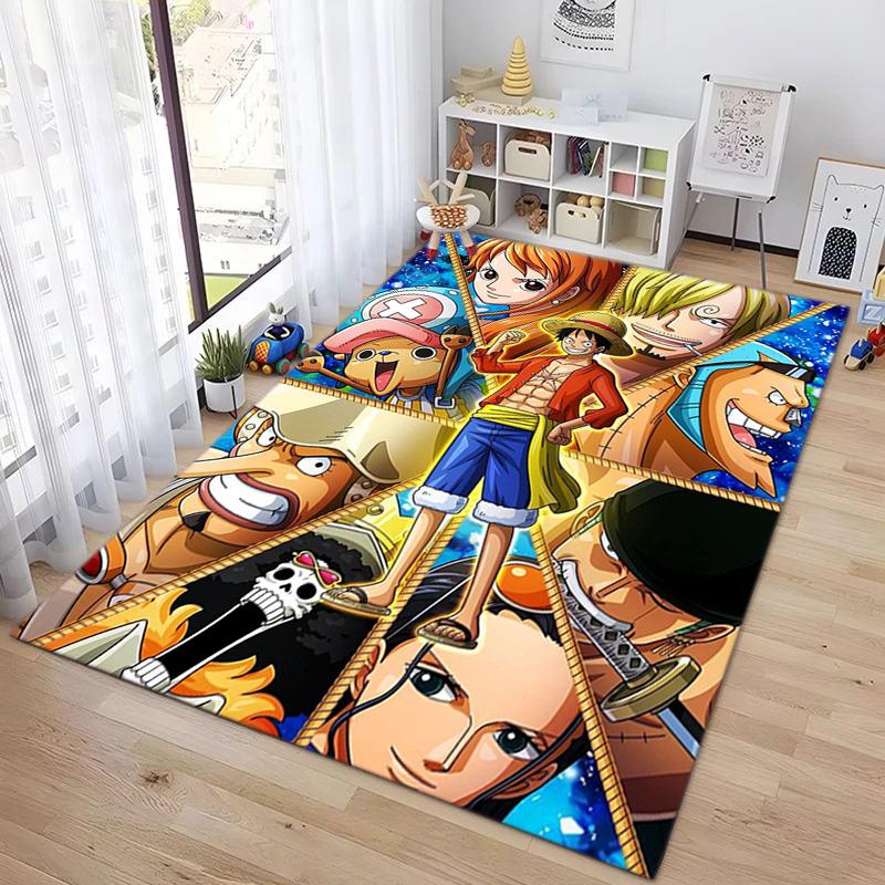 Starring the Japanese Cartoon ONE PIECE Monkey D. Luffy Carpet Is Suitable for Living Room and Bedroom Doormats Office Balcony Decorative Carpet V20