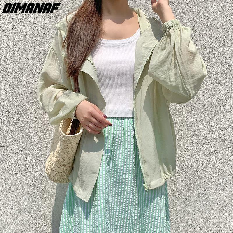 

DIMANAF 2024 летние куртки больших размеров, пальто, женский кардиган, женская верхняя одежда, свободная однотонная повседневная базовая верхняя одежда M зелёный