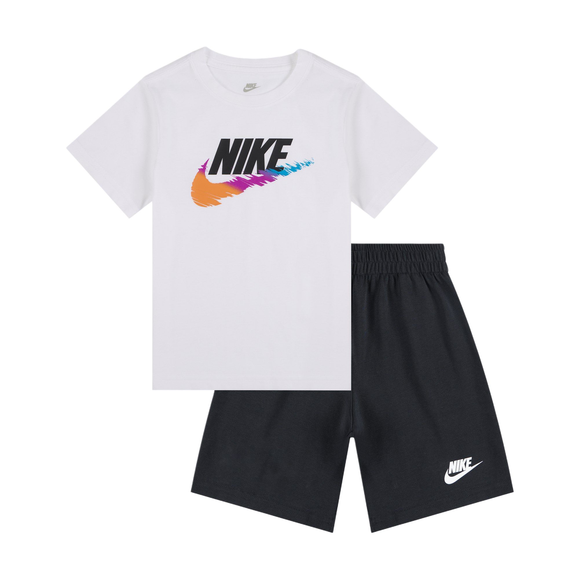 

Nike Повседневный спортивный костюм Модный Удобный Мягкий Приятный к коже Буквы Детский костюм Черный II6486-010 M