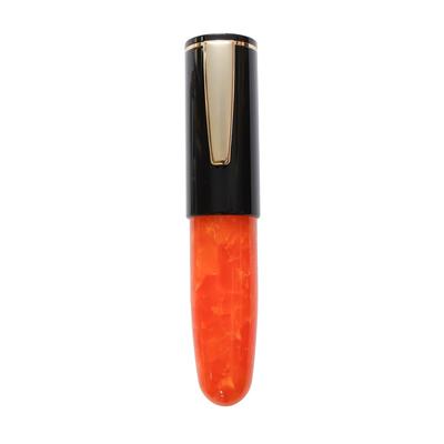 Fountain Pen WANCHER Chocolate Orange Mini Fountain Pen Black Chocolate F Fine 1×one×wan PoChaCo/Black (cartridge Type, Orange, Point)