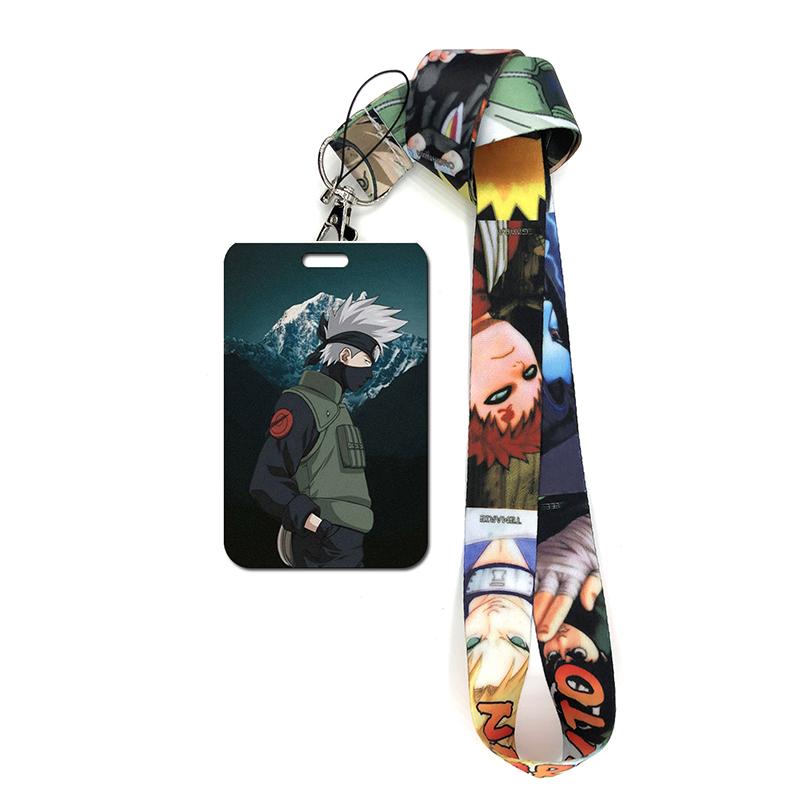 

Credential Holder Keychains Neck Ropes ID Card Holder Cartoon Anime Key Lanyard pass card Cosplay Accessory Gift Wholesale