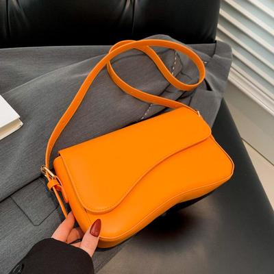 Strukturierte kleine quadratische Schultertaschen für Damen in Bonbonfarben