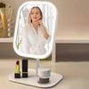 Adjustable 3 Color Light LED Makeup Mirror USB Rechargeable Brightness Cosmetic Mirror 270° Rotation Desktop Vanity Mirror