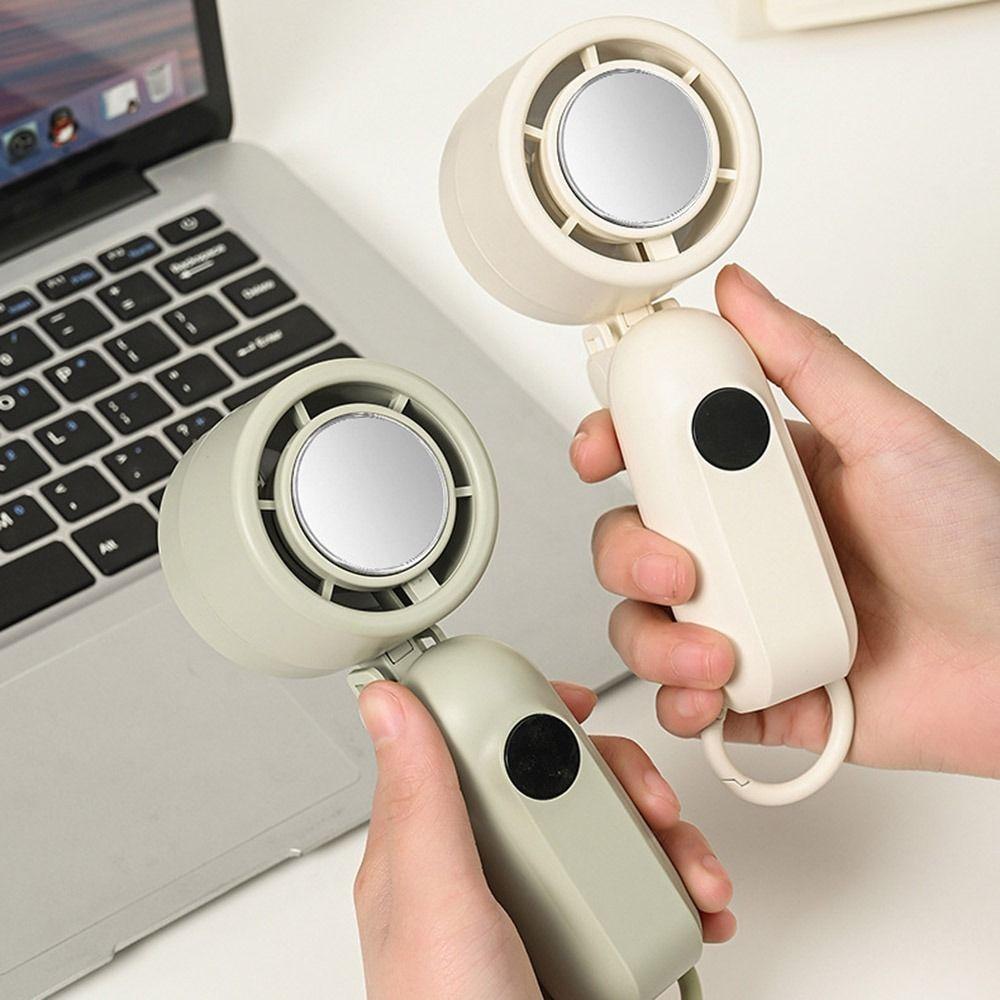 Semiconductor Refrigeration Mini Handheld Fan 3 Gears Adjustable Outdoor Cooling Fan  Study