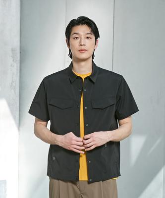 WILLBE LAB Big Pocket Ventilation Short Sleeve Shirt (Bk)
