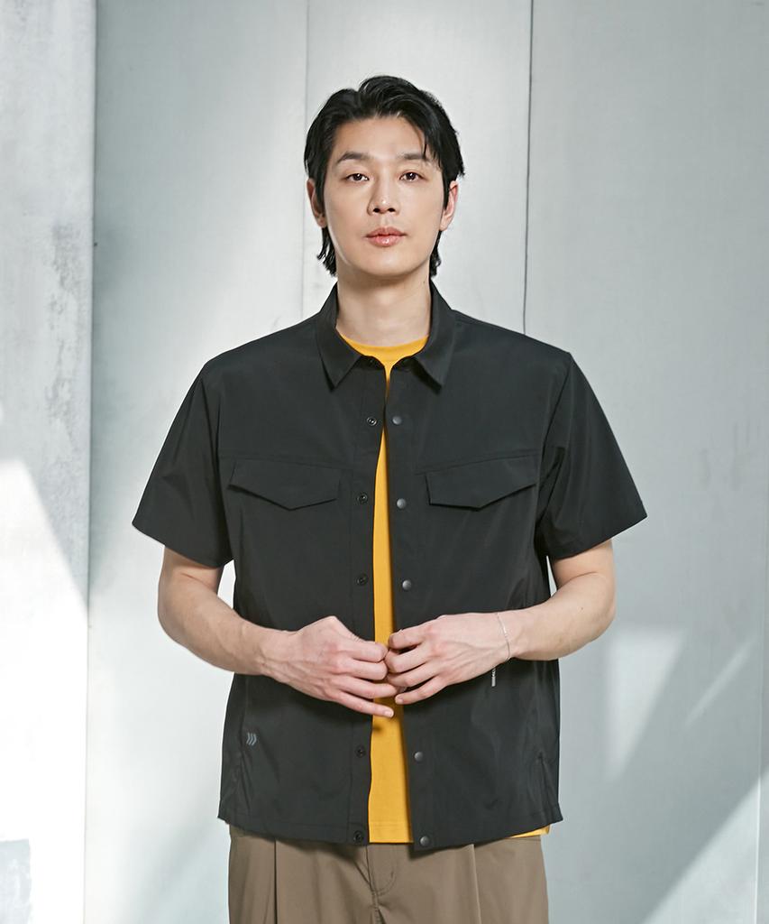 WILLBE LAB Big Pocket Ventilation Short Sleeve Shirt (Bk)