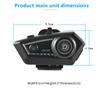 C50 Motorcycle Helmet Headset Bluetooth 5.4 Handsfree Call Wireless Noise Reduction Waterproof Headphone with RGB Light Earphone
