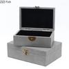 Chinese Style Lock Buckle Jewelry Boxes Leather Cosmetic Jar Dresser Table Desk Decoration Home Exquisite Jewelry Storage Jar