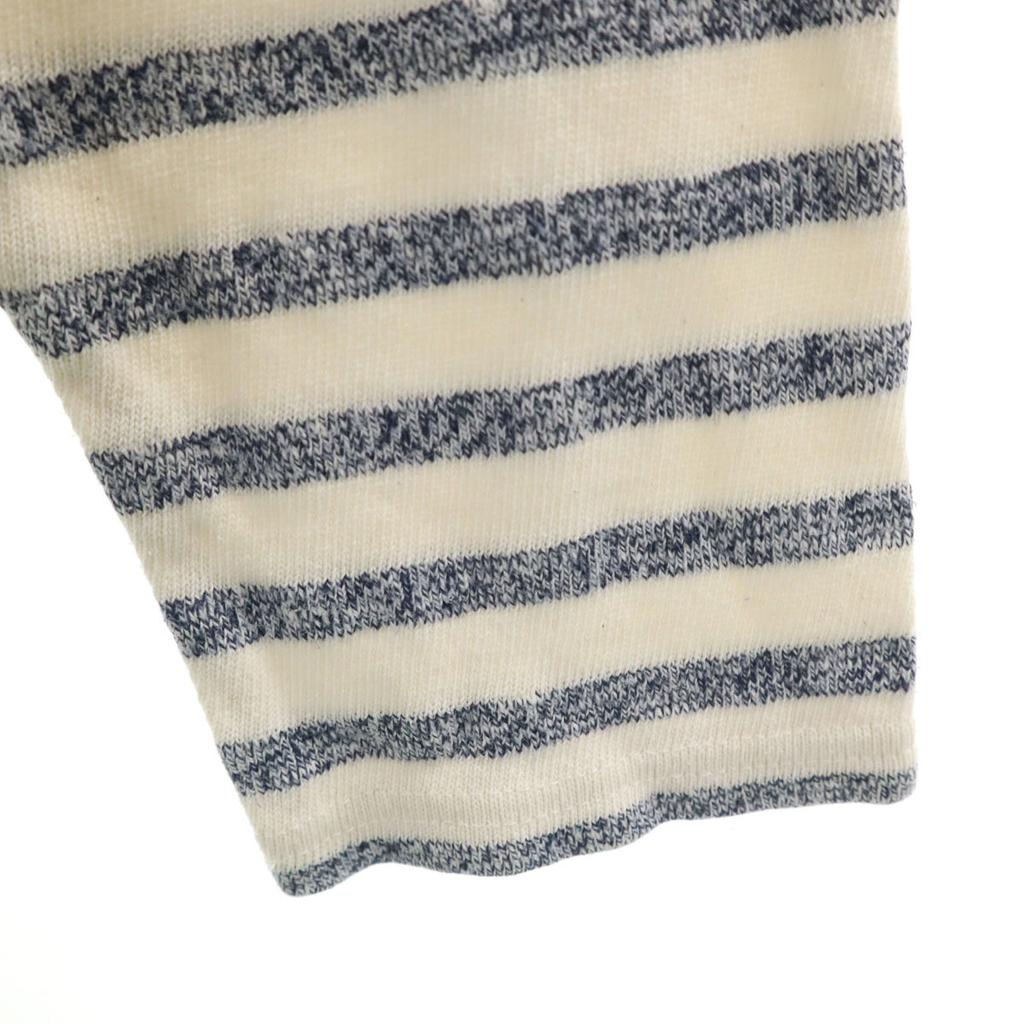 SAINT JAMES Made in France Border Pattern Long sleeve Crew neck Basque shirt Women Used