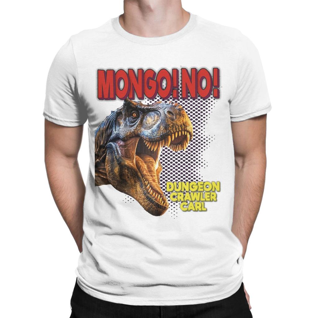 Vintage Dungeon Crawler Carl Mongo No TShirt Men Crewneck Cotton T Shirts Short Sleeve Tees Plus Size Clothes