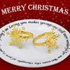 1pcs Snowflake Napkin Ring Gold Silver Napkin Rings Holder for Christmas Holiday New Year Wedding Party Table Decor Accessories