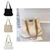 New Trendy Canvas Tote Bag Women's Shoulder Bag Fashionable Urban Style Large Capacity