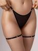 2PCS Women Gothic Elastic Thigh Garter Belt Harajuku Leg Ring Garters Elastic Choker Leg Ring Strap Y2K Leg Accessories