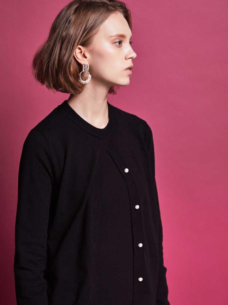 I Holic Cashmere Twin Cardigan Knit Dress