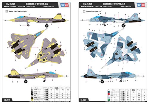 Hobby Boss 1/72 Aircraft Series Russian Air Force T-50PAK-FA Plastic Model