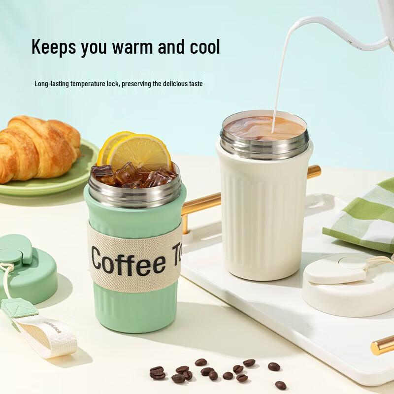 LocknLock Ceramic-Coated Insulated Travel Coffee Mug