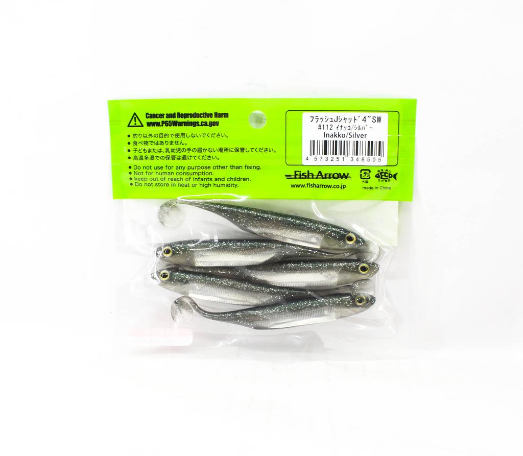 Fish Arrow Soft Lure Flash J Shad SW 4 Inch 5 Piece per pack #112 (8505)