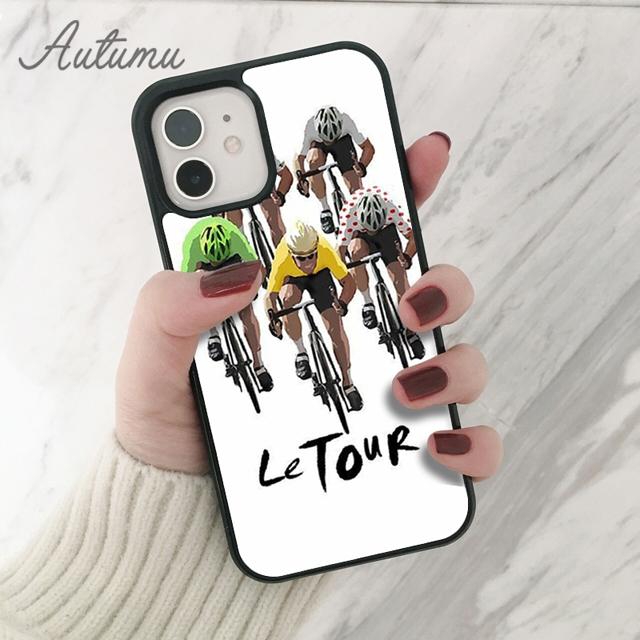 Bike Cycling Art Phone Case for iPhone 11 12 13 14 Pro Max Mini X XR XS SE 2020 5 6S 7 8 Plus Samsung Galaxy S21 S22 Cover Shell