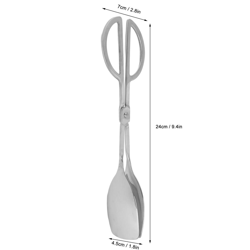 Serving Tongs 201 Stainless Steel Rust Proof Corrosion Proof Comfortable Grip Food Tongs for