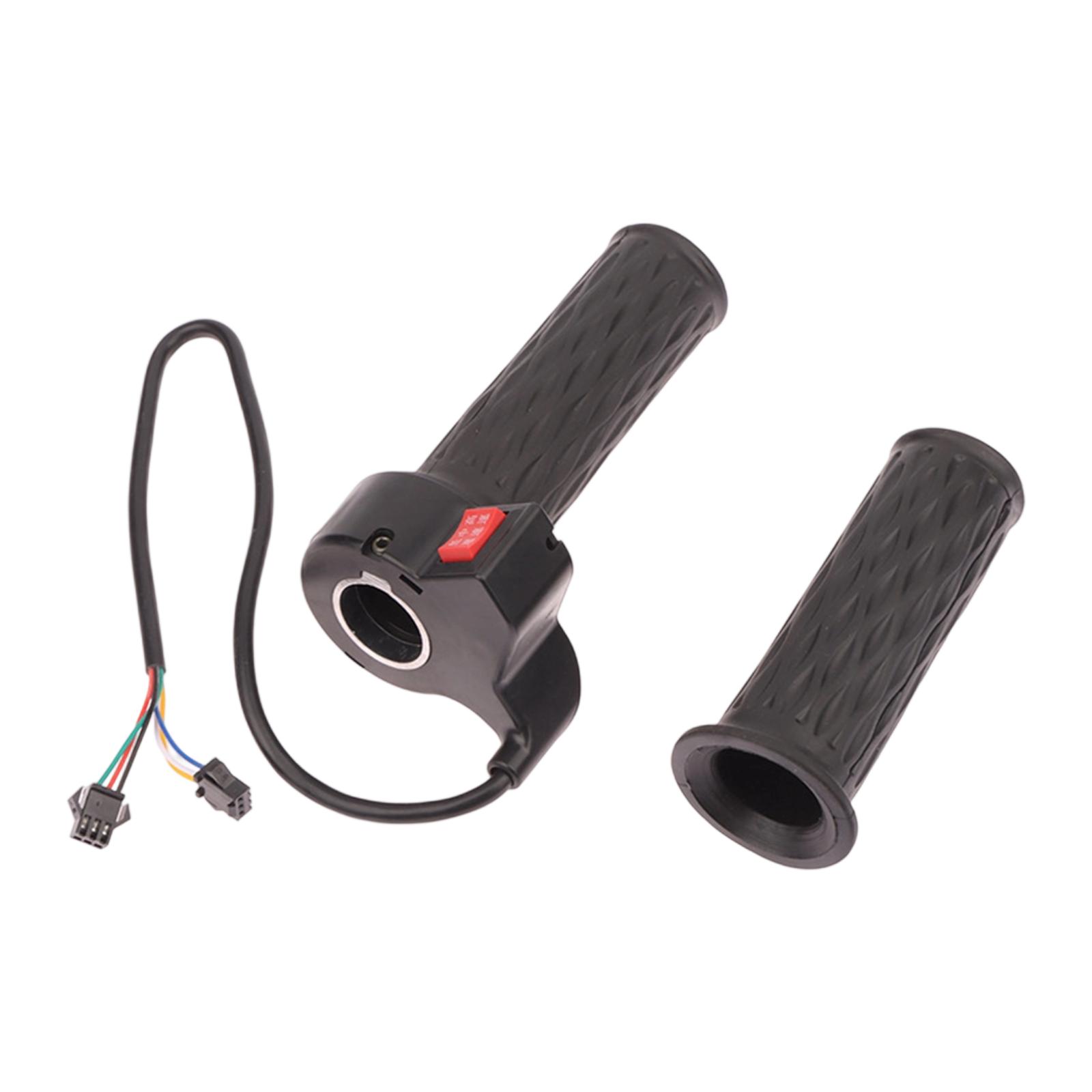 

Universal E Bike Throttle Grip 6 Wire 3 Speed Accessory Speed Control Handle Twist Grip Accelerator Replacement чорний
