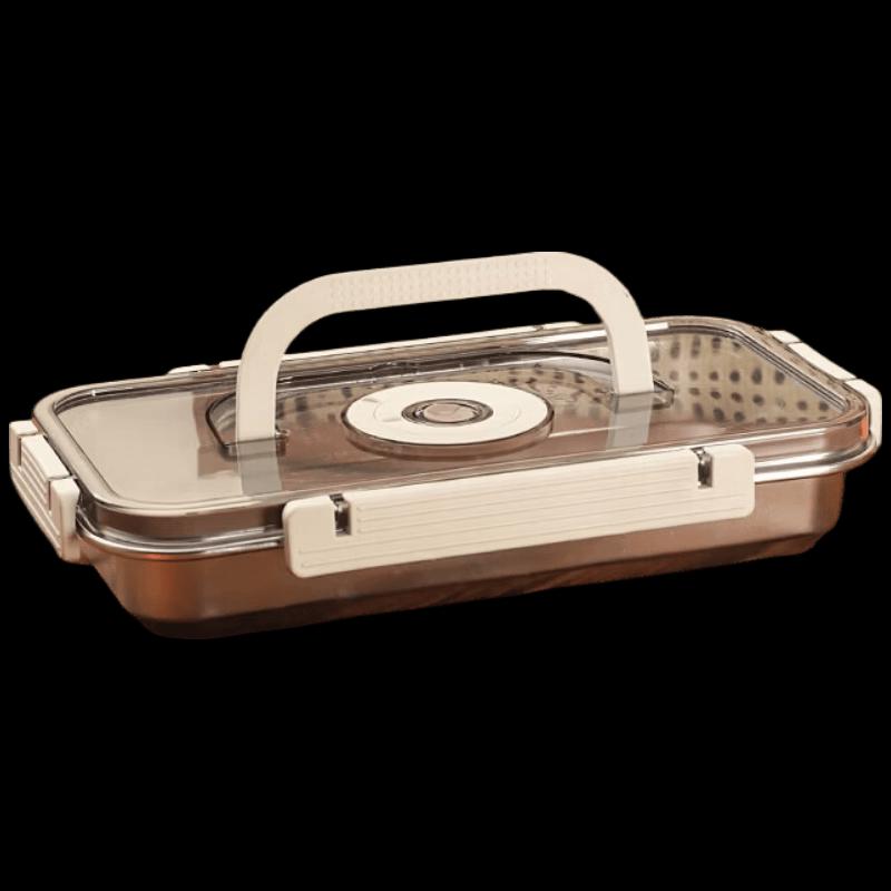 Adneny Portable Stainless Steel Food Container with Handle