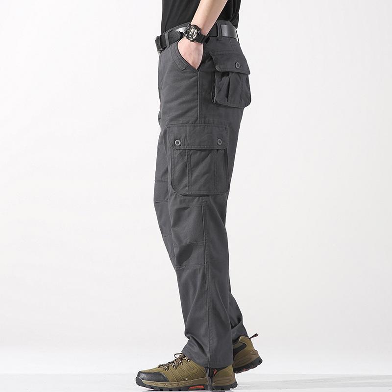 2026 Men's Plus Size Straight Leg Multi-Pocket Casual Outdoor Sweatpants