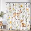 Cartoon Kids Bath Curtains Birds Rainbow Unicorns Cute Cats Fish Funny Animals Bathroom Decortaion Shower Curtain With Hooks
