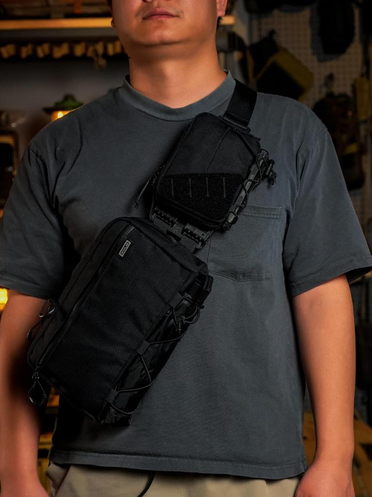 TACTICAL GEEK Block E EDC Compact Waist Pocket EDC Pouch Organizer for Multipurpose Molle Tool Small Pocket Organizer with DIY Patch Daily Utility