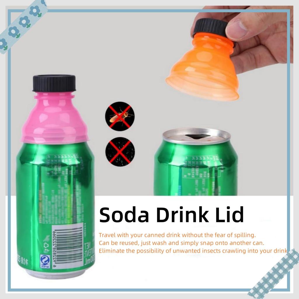 12 PCS Reusable Soda Can Lids - 6 cm Plastic Drink Can Tops for Beer Seltzer Carbonated Beverages - Leak-Resistant Sealing Caps Assorted Colors