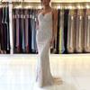 Serene hill white nude sexy suspender, slim beaded socialite banquet host dress LA10111