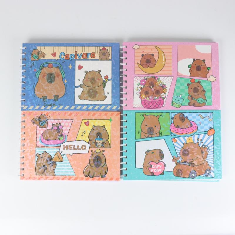 Kreativní roztomilé postavičky kapybary omalovánky dětské omalovánky zvířecí téma graffiti malovací kniha dárek k narozeninám pro děti