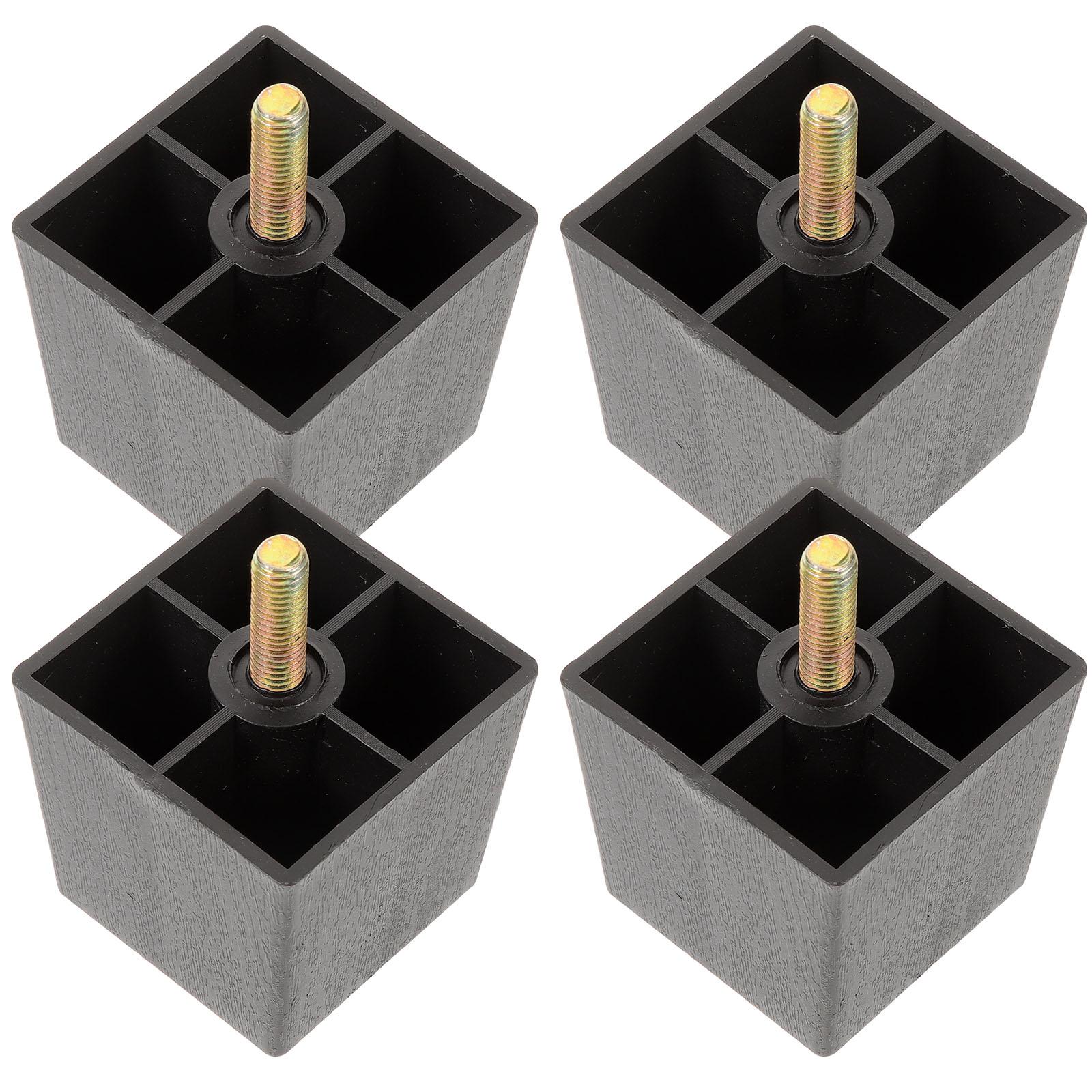 

4 Pcs Couches Rubber Plastic Sofa Legs Heightened Dining Table Cabinet Feet Replacement for Furniture Man