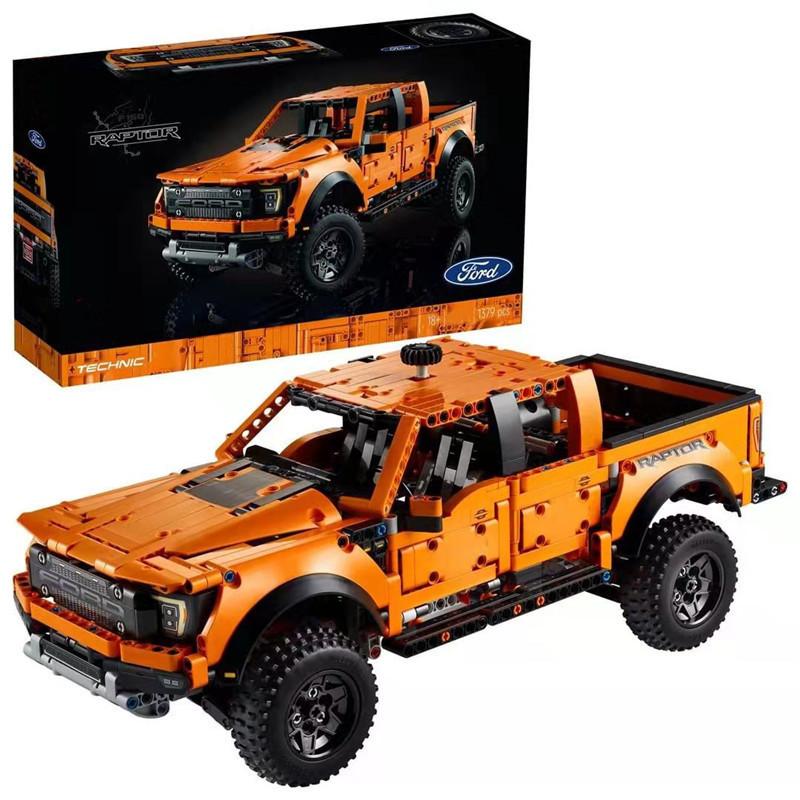

OrangeRaptor F-150 Pickup Off-road Car Puzzle Assembled Building Block Boy