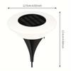 1pcs Solar Ground Lights, Upgraded Outdoor Bright Landscape Lighting, LED Path Lights For Garden Pathway Yard Deck Lawn Patio Walkway